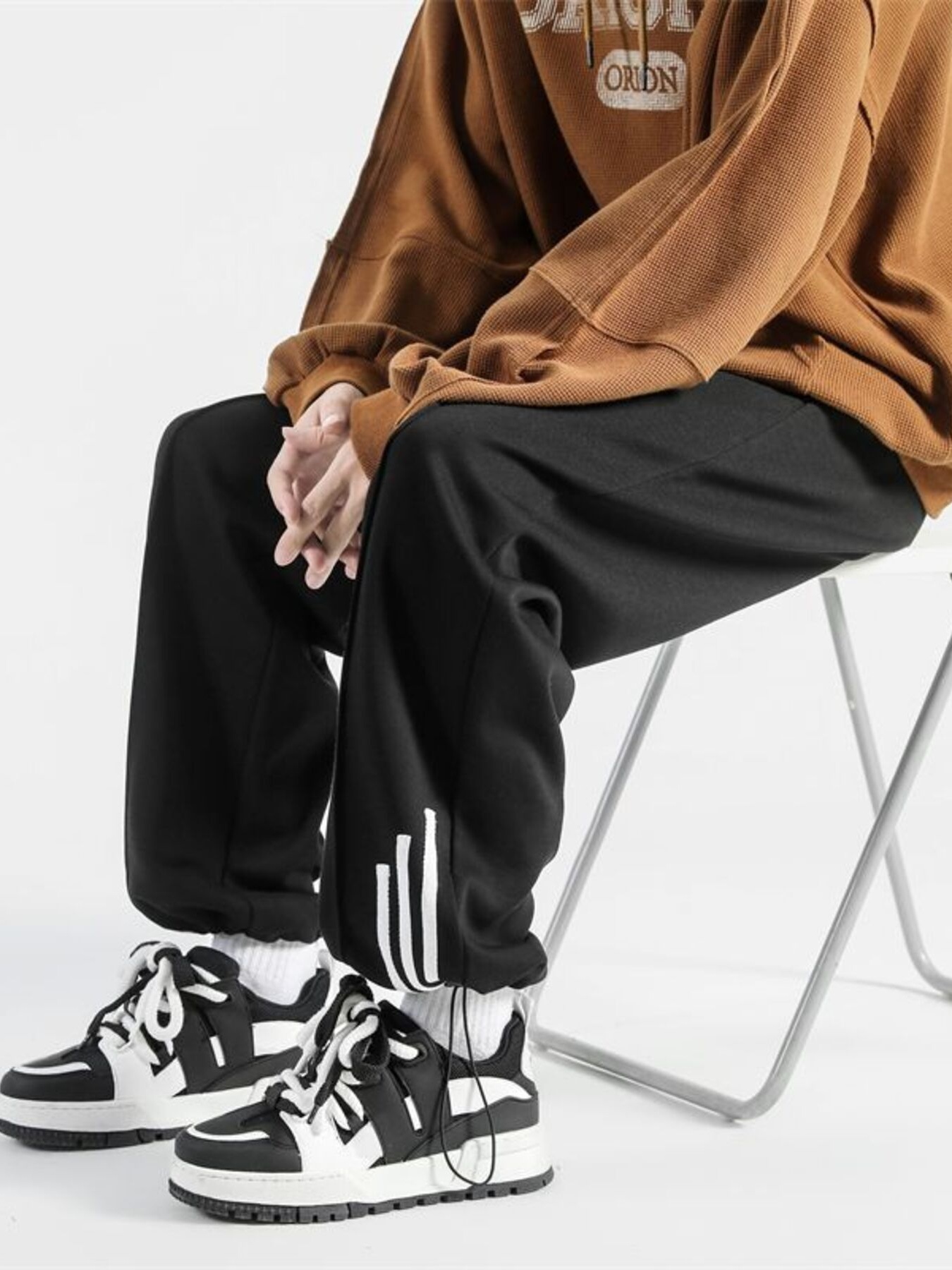 Men's Plus Size Drawstring Wide Leg Sweatpants