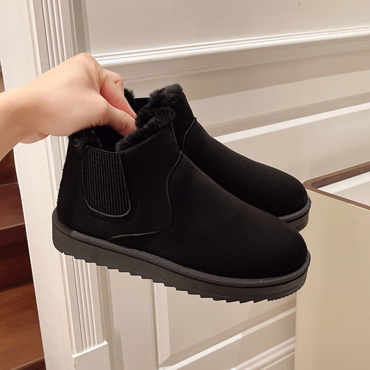 Round Toe Platform Boots
