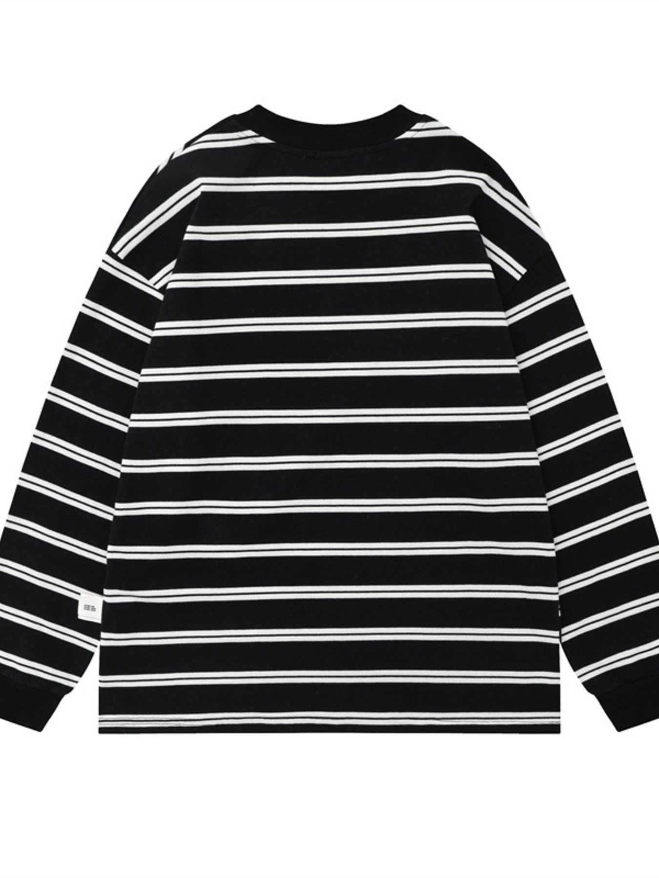 Men's Striped Round Neck Long Sleeve T-Shirt