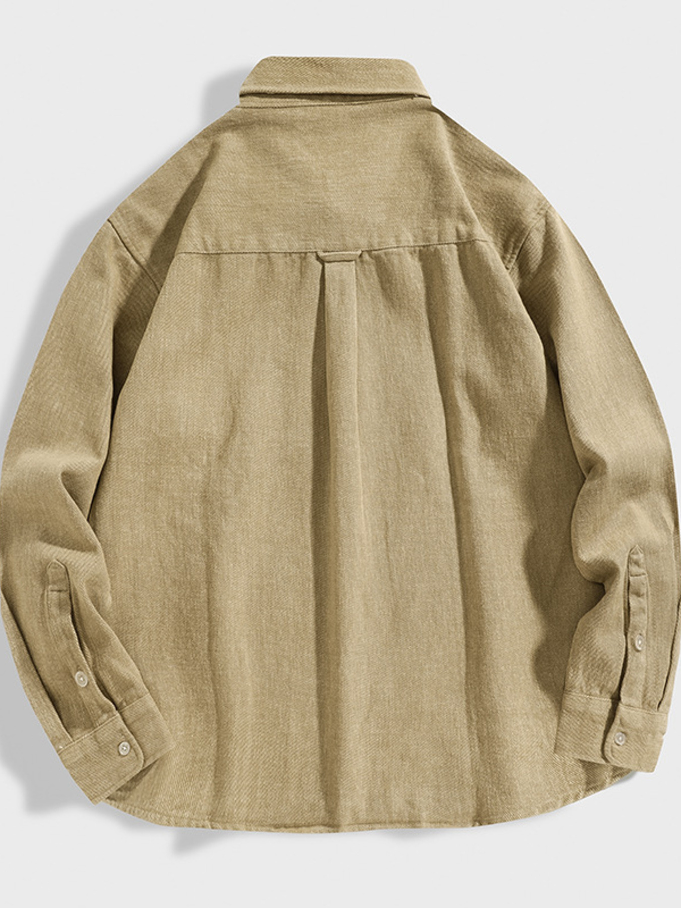 Men's Plus Size Casual Button Up Long Sleeve Shirt