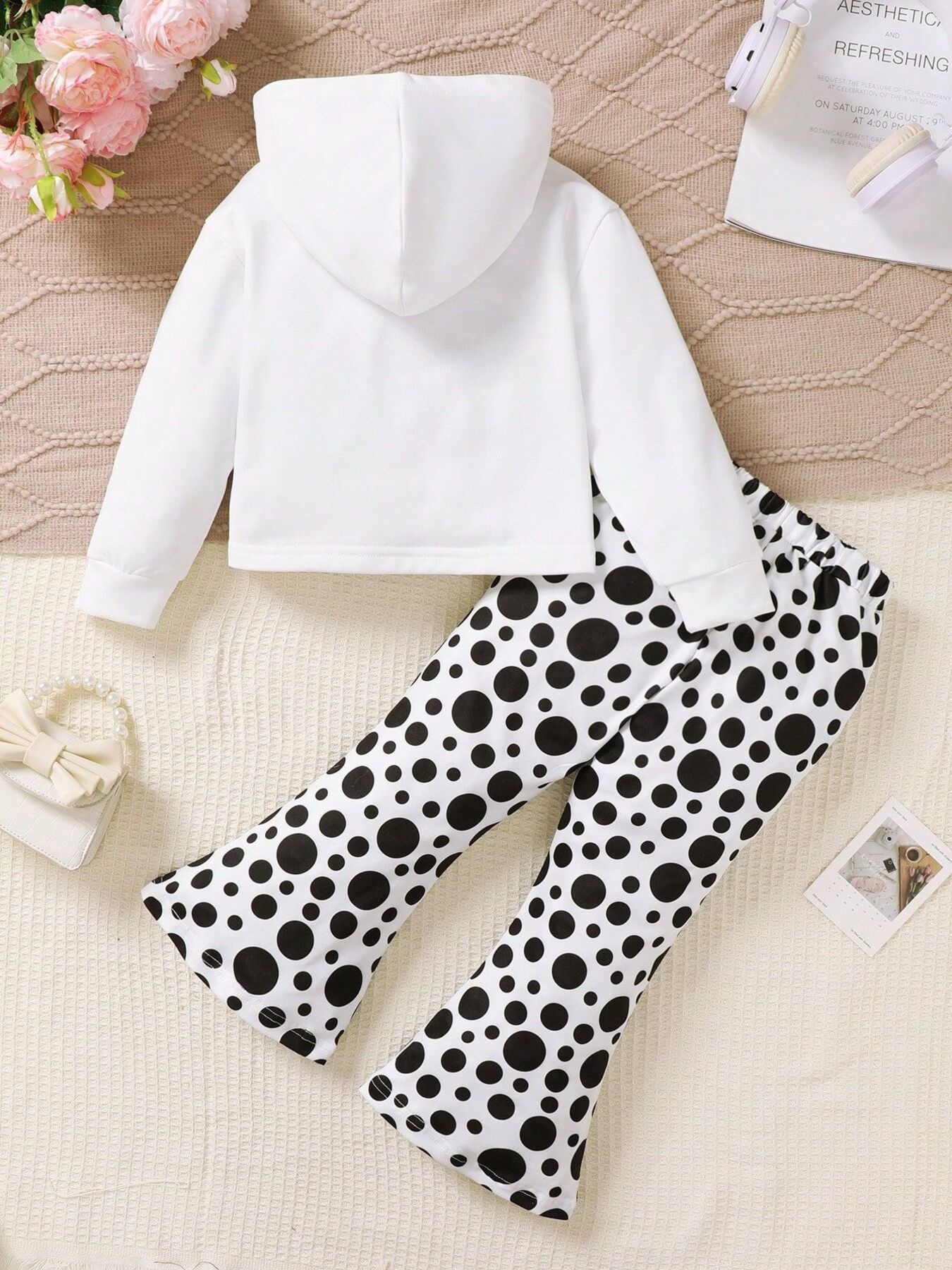 Children's Graphic Long Sleeve Hoodie and Pant Set