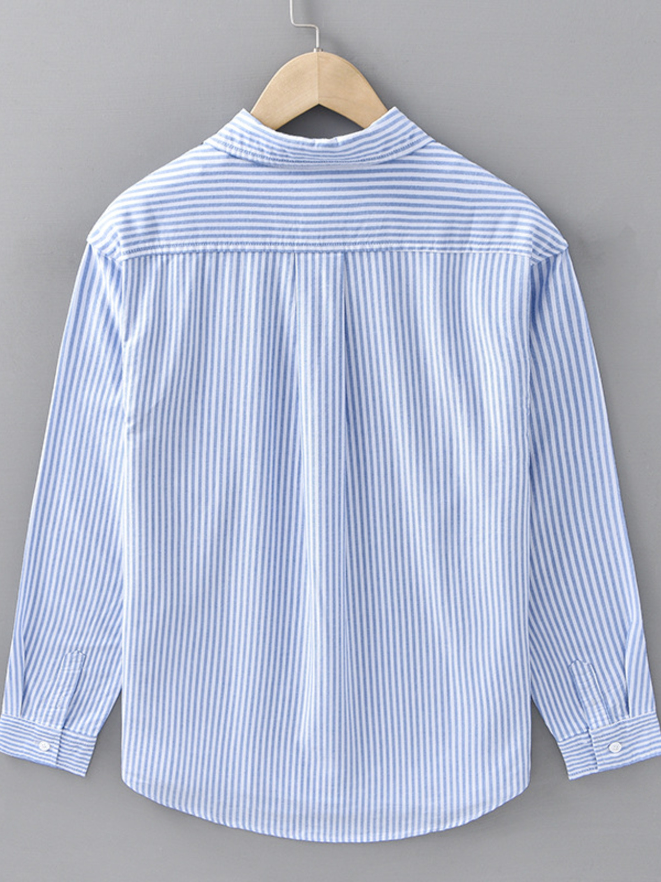 Men's Plus Size Striped Casual Long Sleeve Shirt