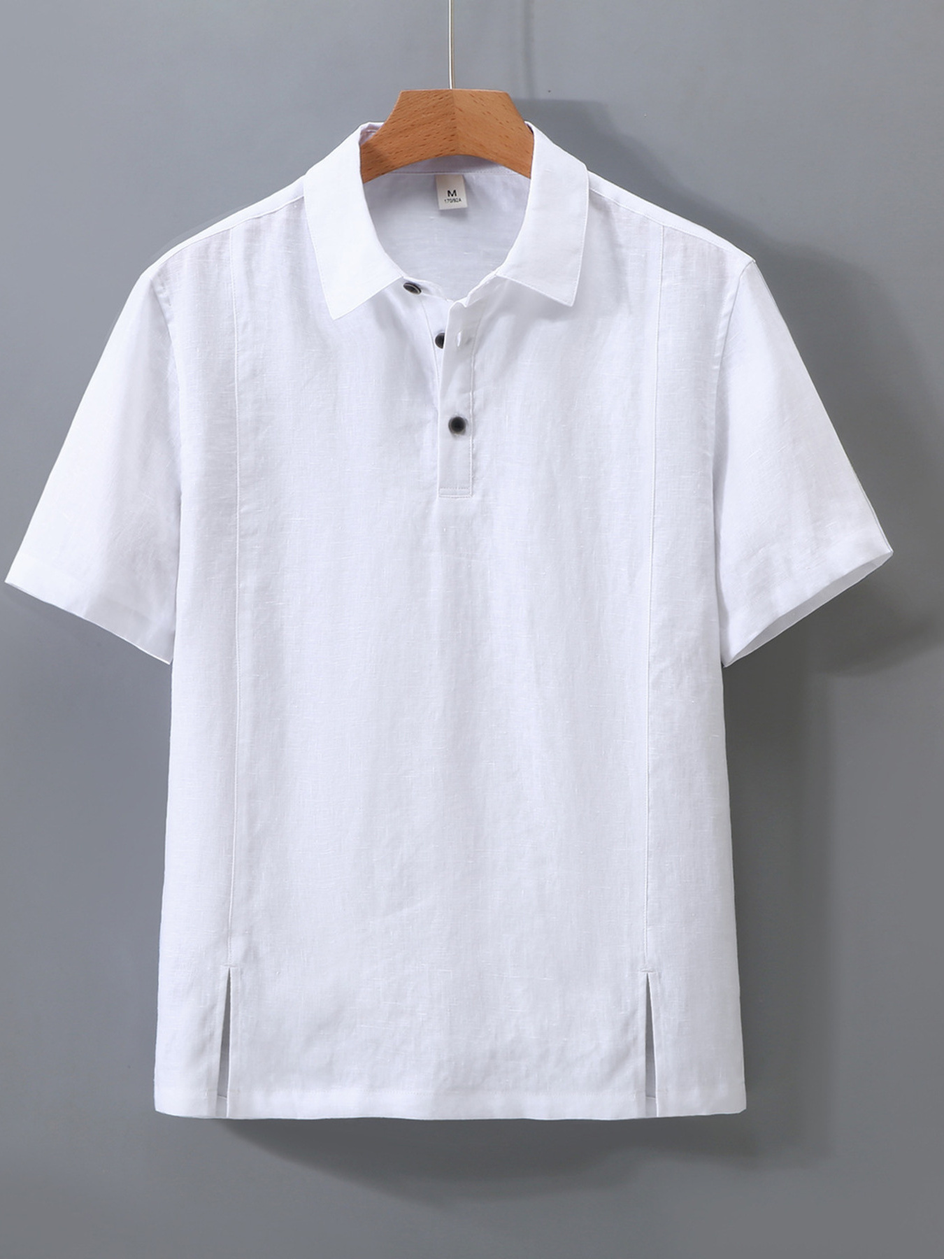 Men's Plus Size Button Detail Short Sleeve Polo