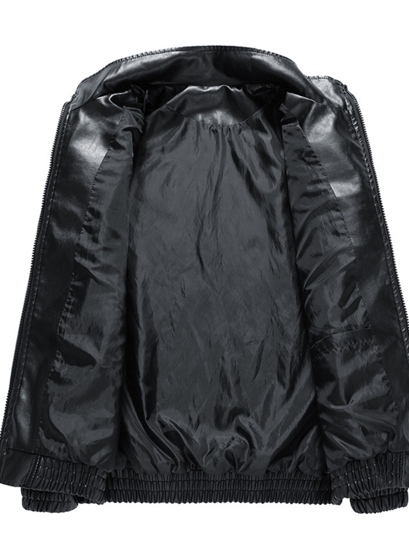 Men's Plus Size Zip Up Long Sleeve Jacket