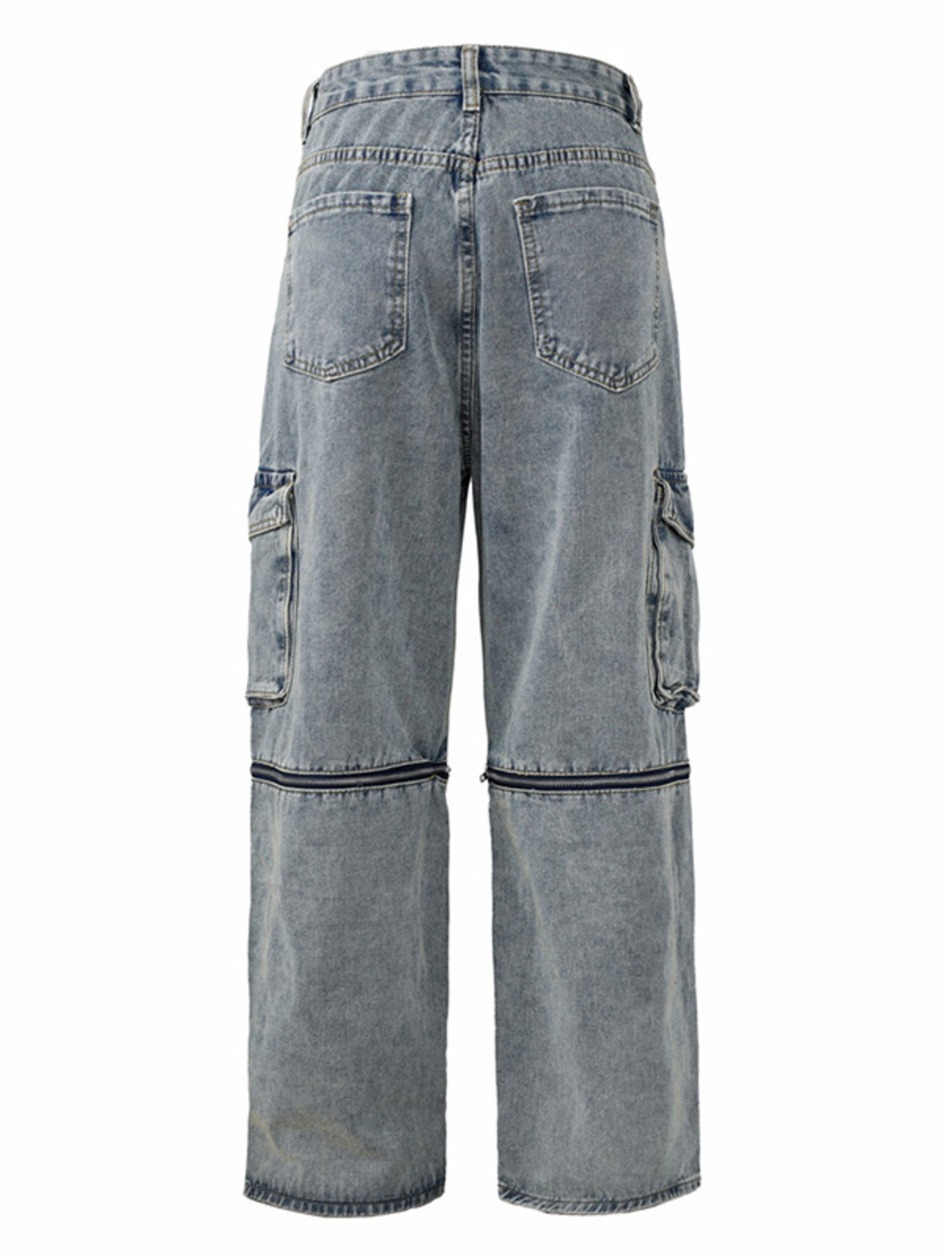 Men's Wide Leg Cargo Jeans