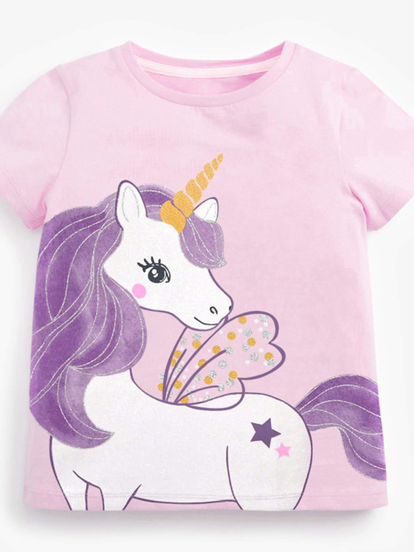 Children's Unicorn Graphic Tee and Shorts Set