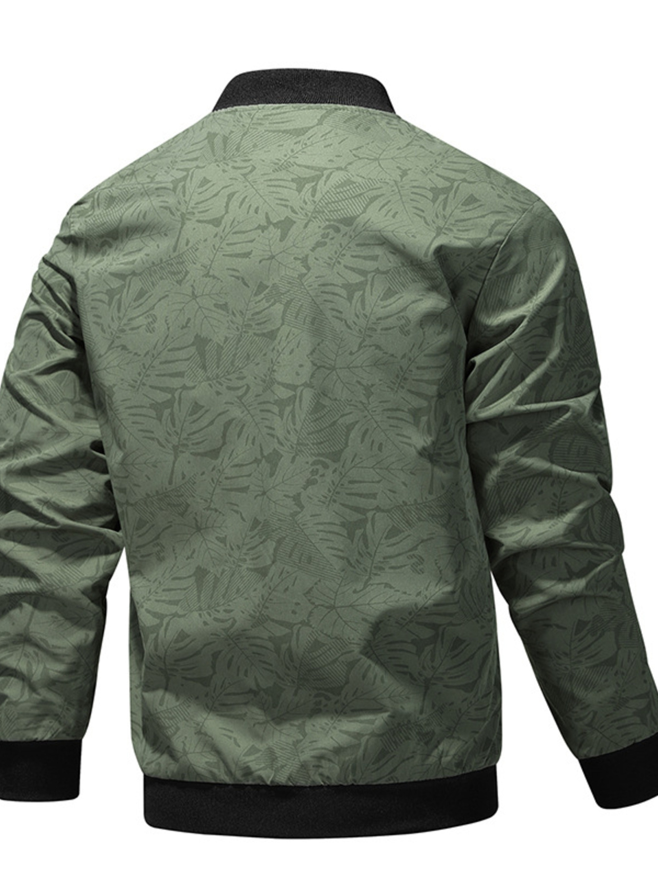 Men's Plus Size Zip Up Lightweight Bomber Jacket