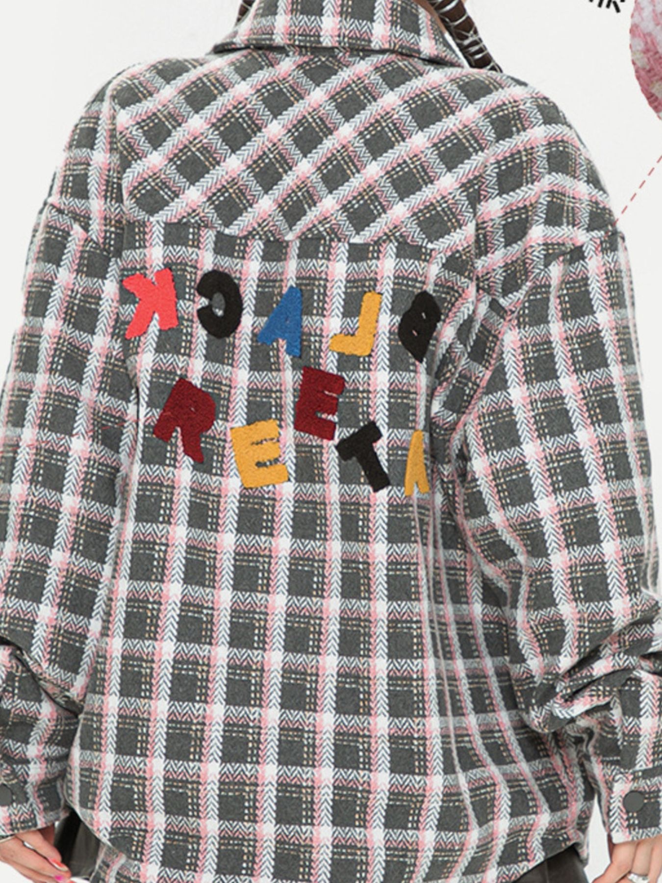 Men's Oversized Plaid Collared Neck Shirt