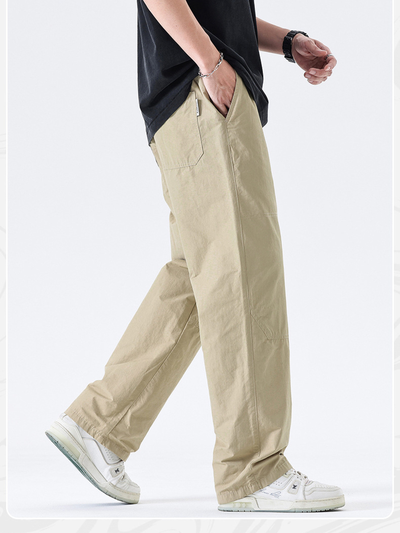 Men's Full Size Wide Leg Pants Plus Size