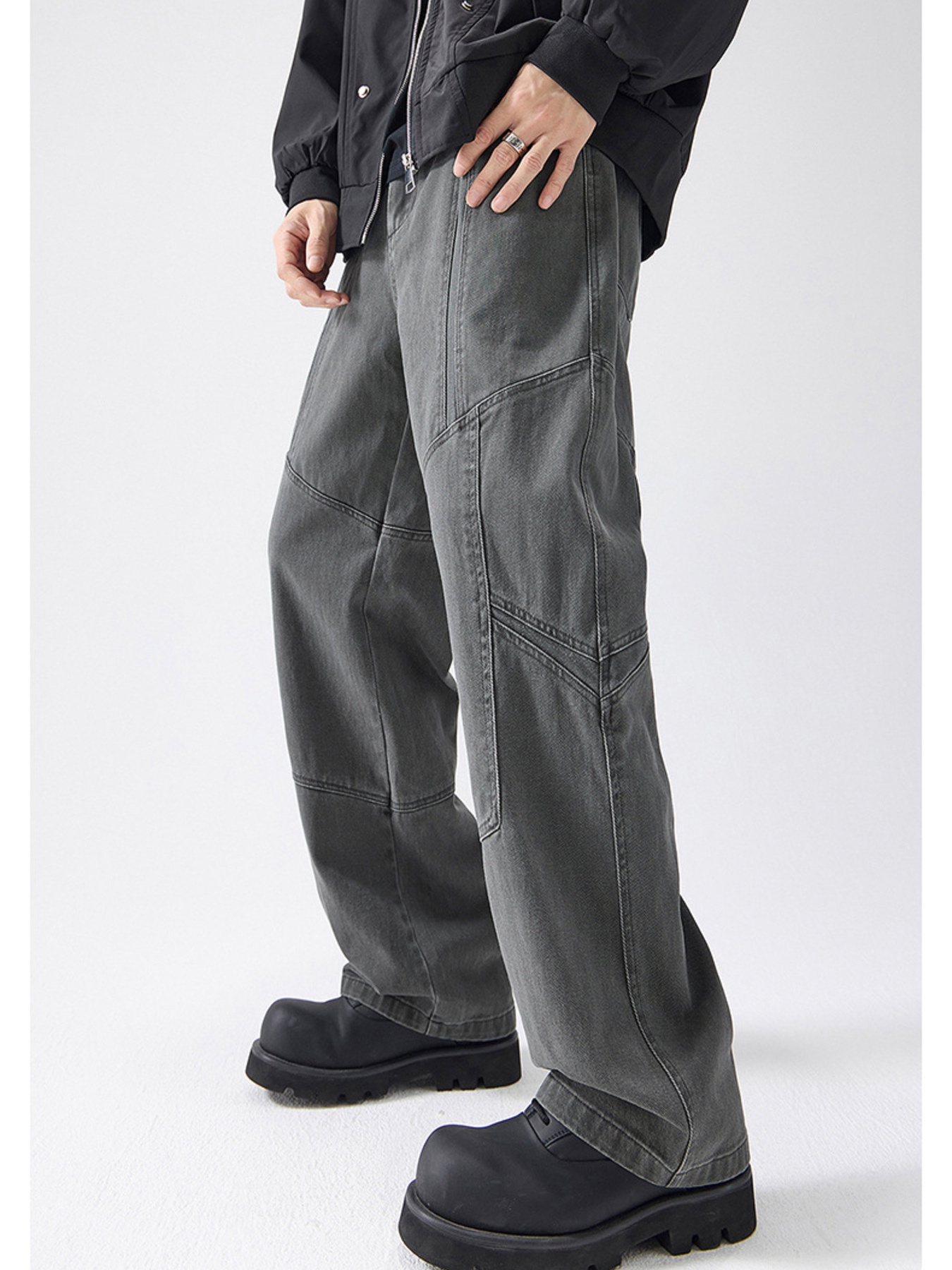 Men's Full Size Wide Leg Pants Plus Size