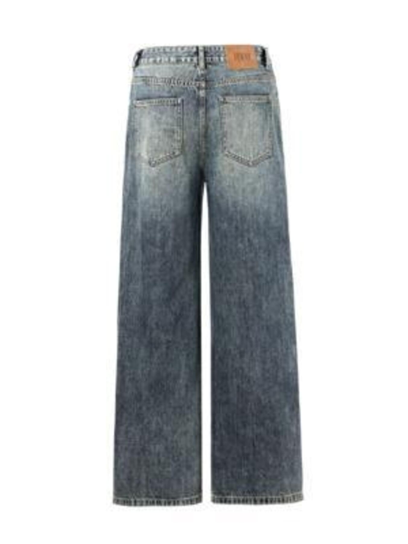 Men's Vintage Wash Wide Leg Jeans