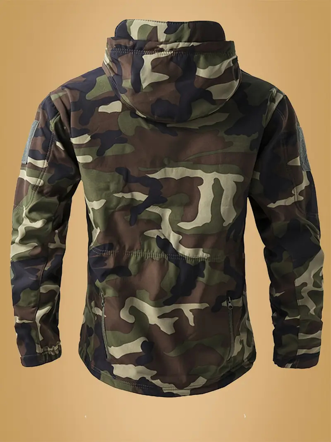Men's Camouflage Zip Up Hooded Jacket