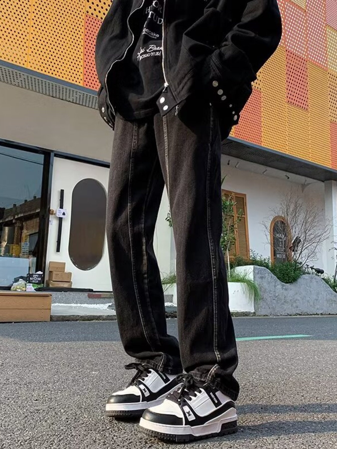 Men's Full Size Straight Leg Jeans Plus Size