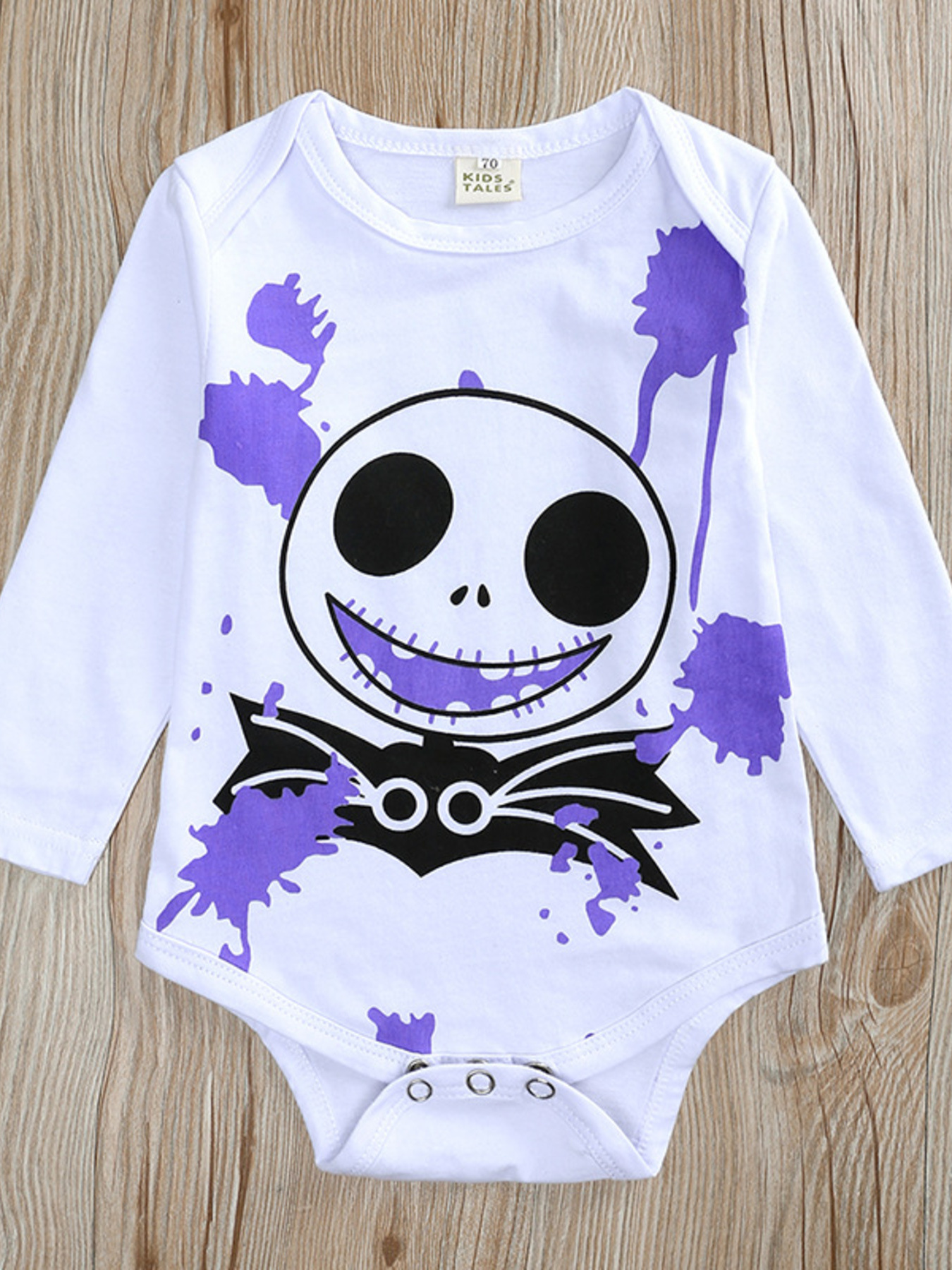 Children's Halloween Bodysuit and Pants Set with Hat