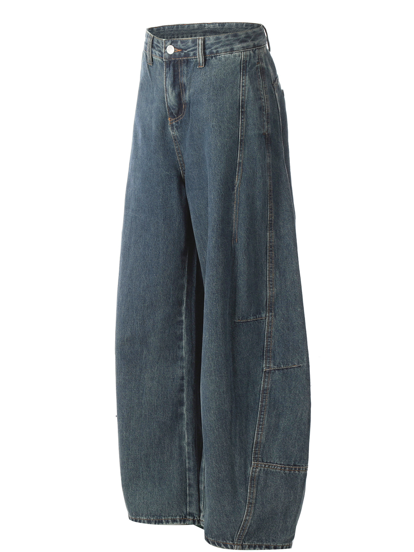 Men's Wide-Leg Baggy Denim Jeans