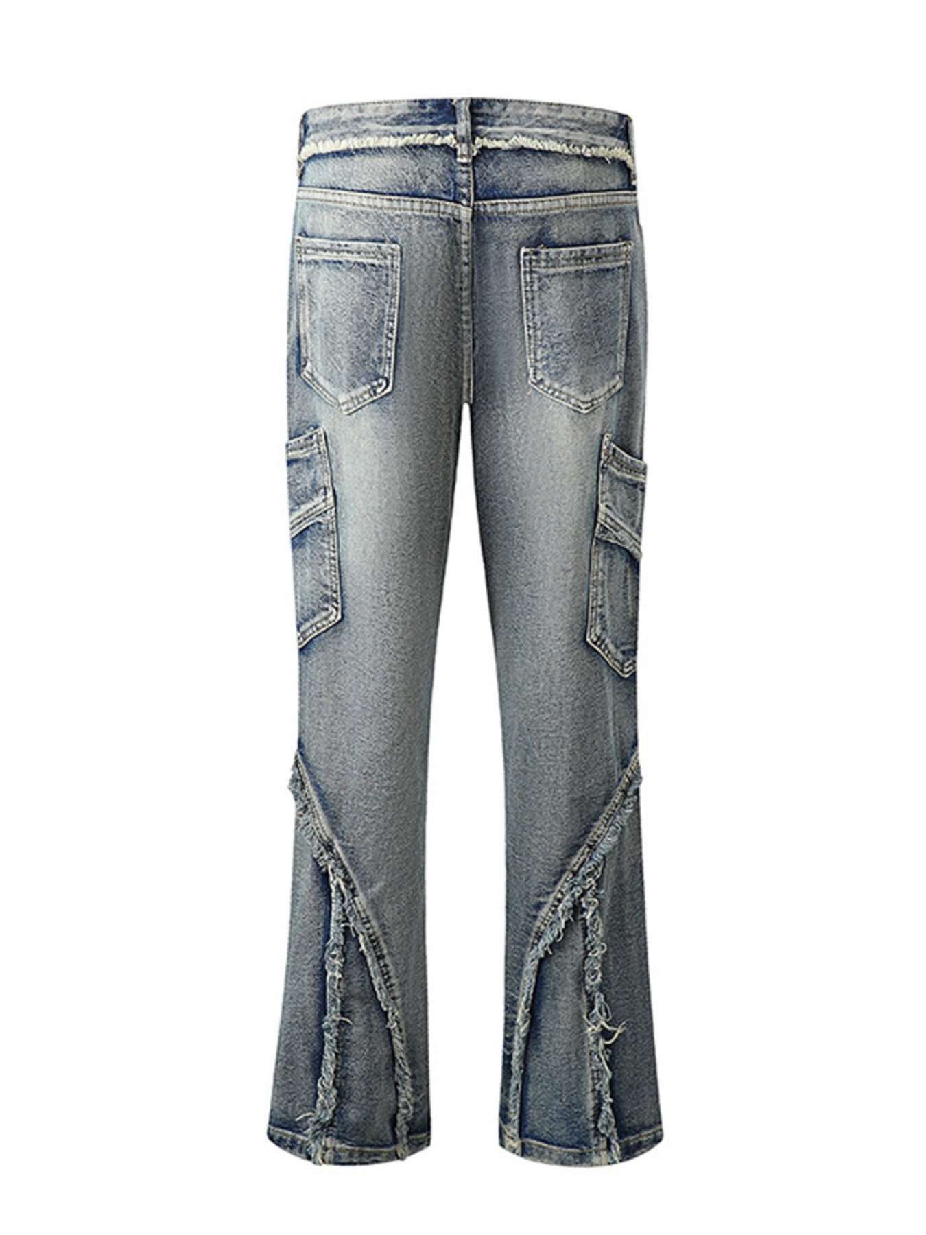 Men's Frayed Hem Jeans