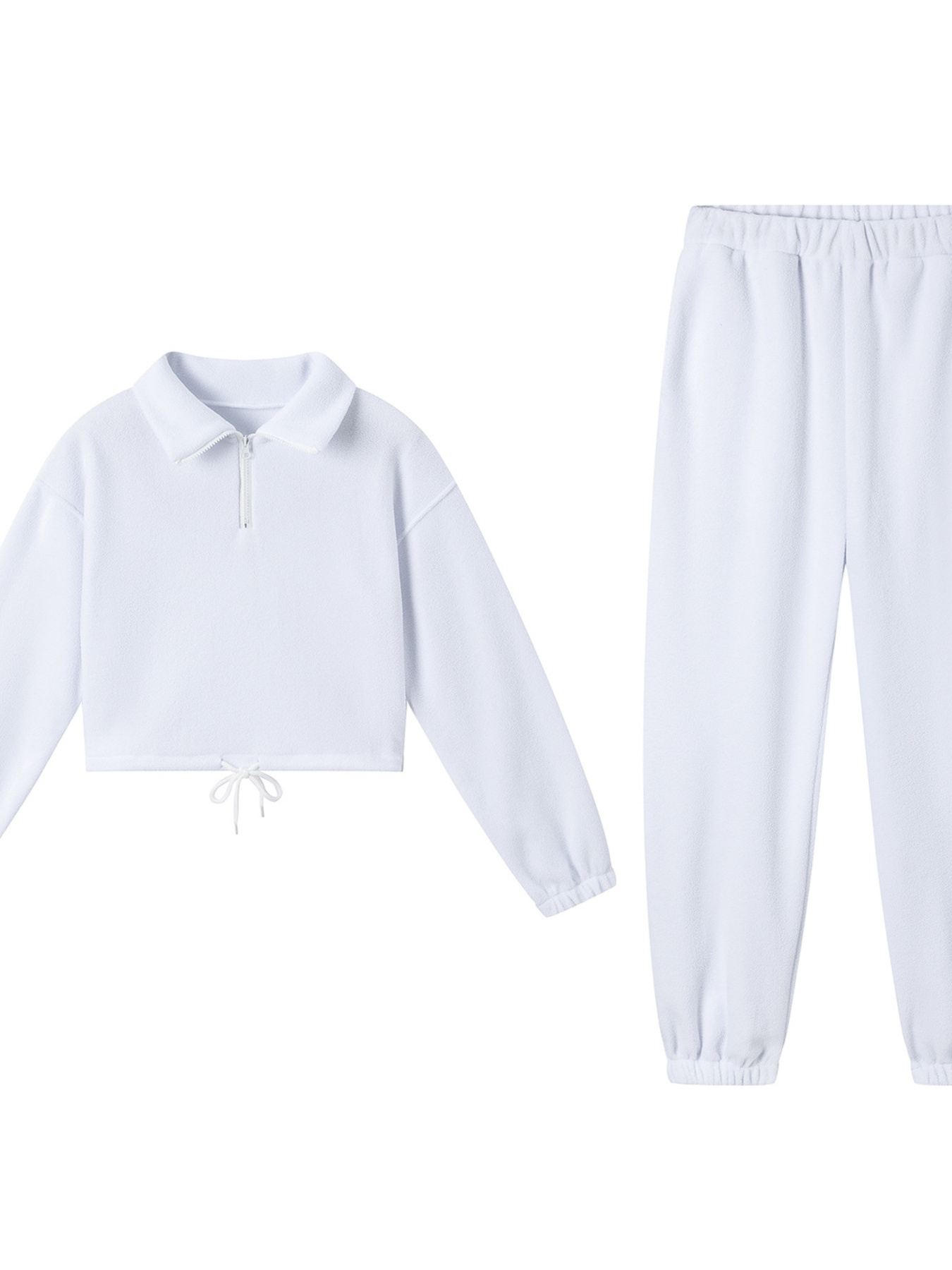 Quarter Zip Sweatshirt and Pants Set