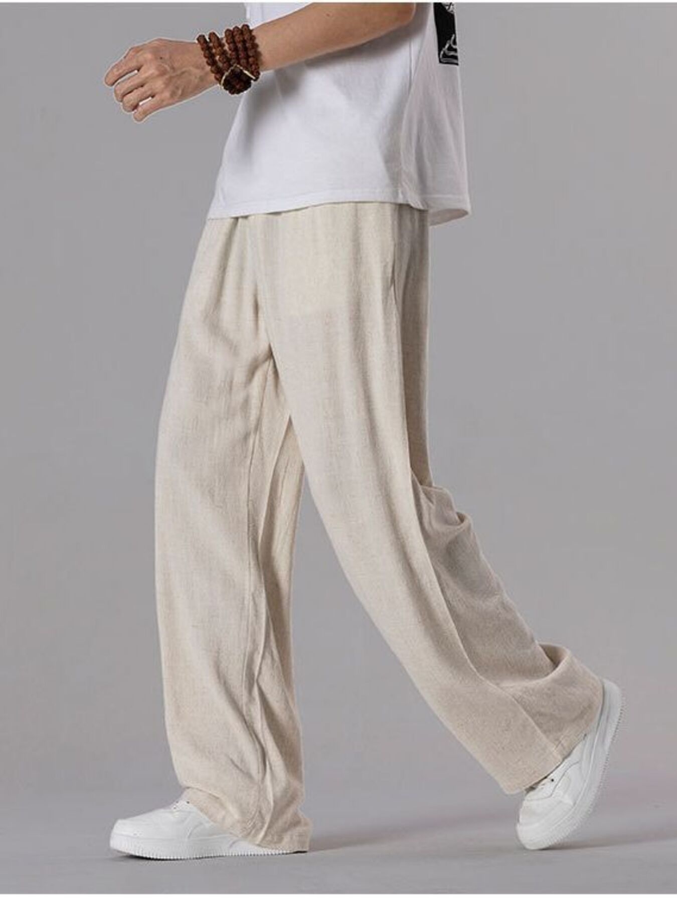 Men's Plus Size Wide Leg Pants