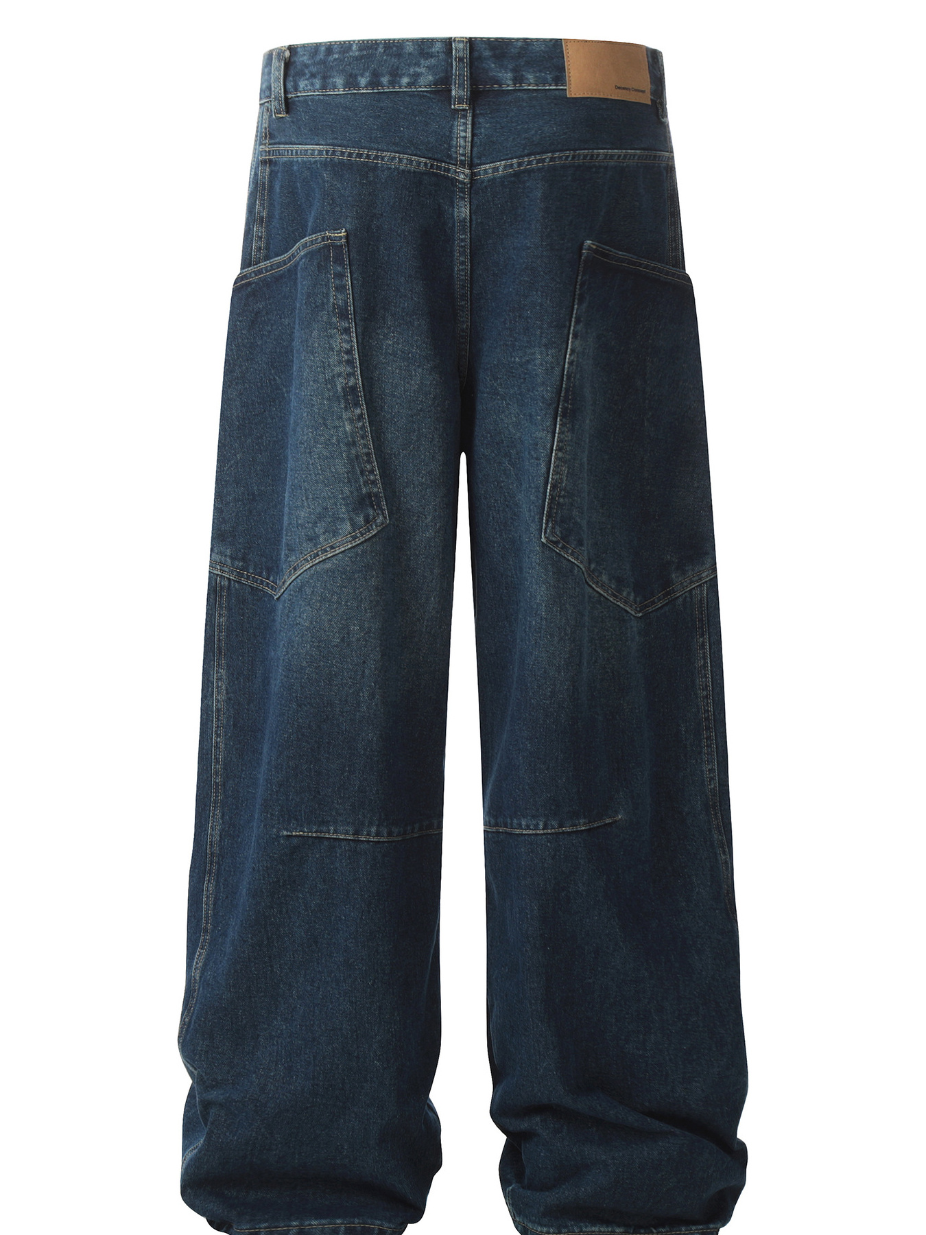 Men's Washed Wide Leg Baggy Jeans
