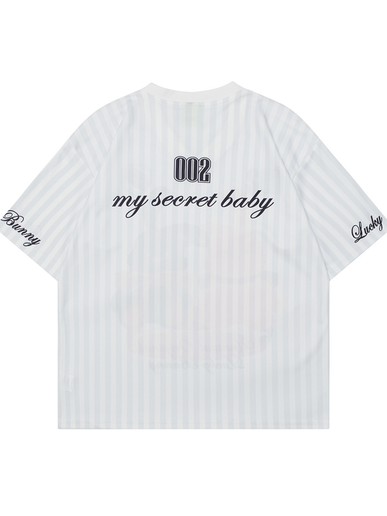 Men's Bunny Striped Short Sleeve T-Shirt