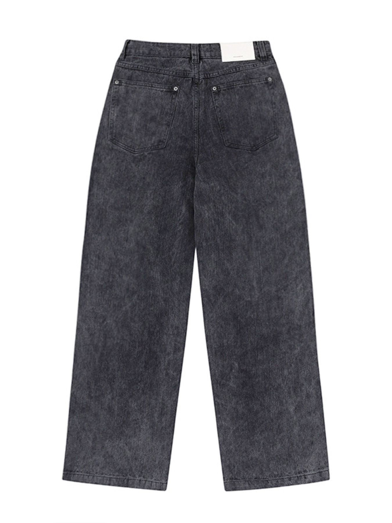 Men's Washed Wide Leg Jeans