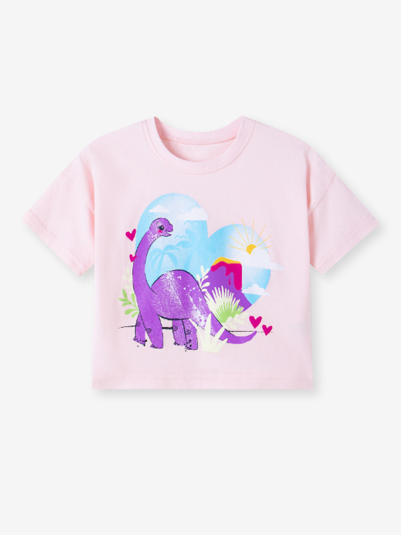 Children's Dinosaur Graphic Short Sleeve T-Shirt