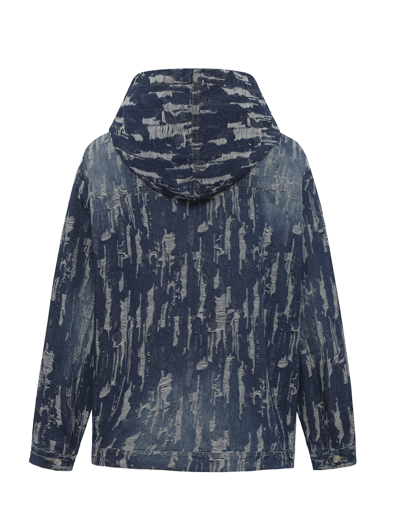 Men's Distressed Tie-Dye Hoodie