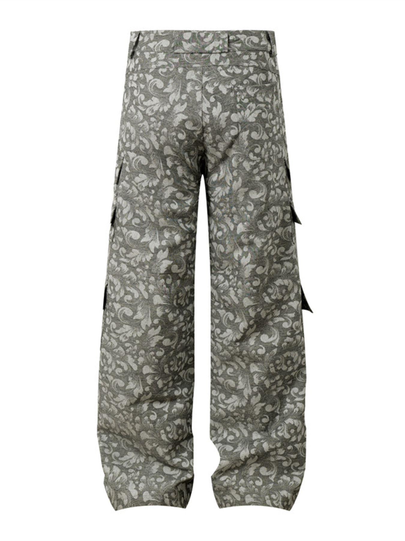 Men's Printed Wide Leg Jeans