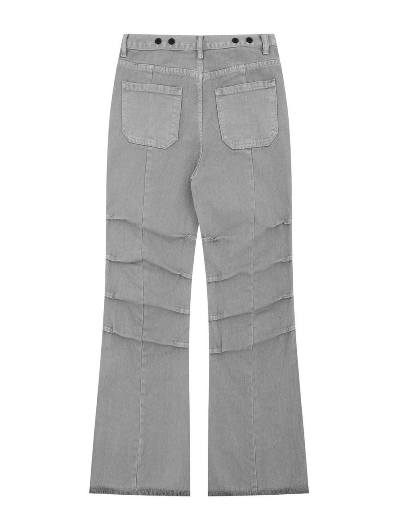Men's High-Waist Paneled Flare Jeans