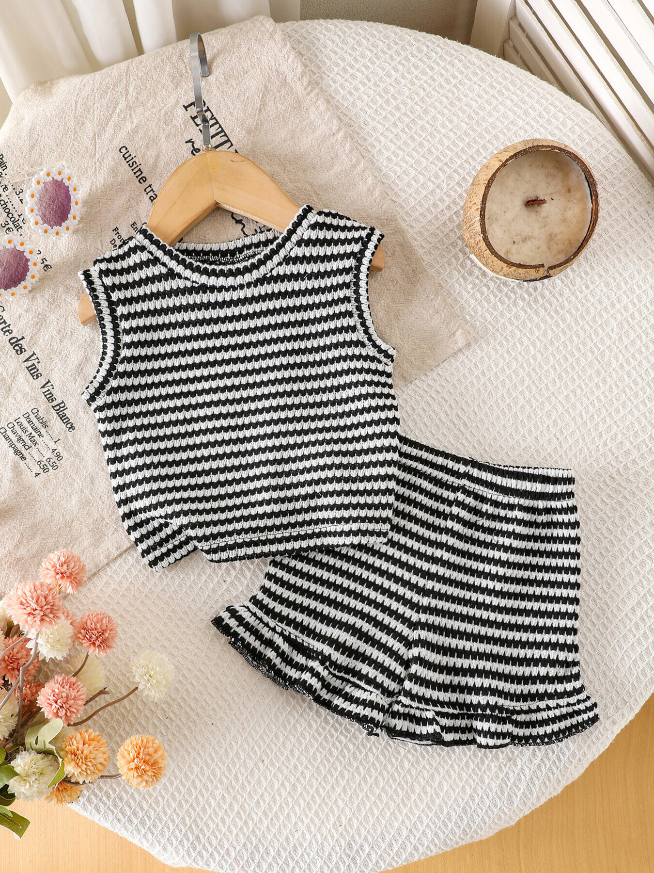 Children's Striped Tank and Shorts Set