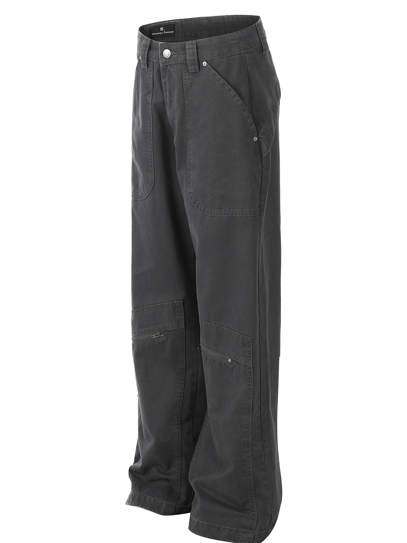 Men's Oversized Wide Leg Jeans with Multiple Pockets
