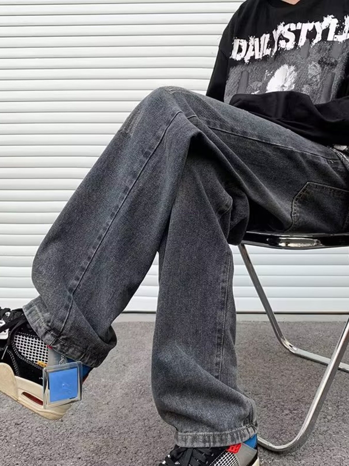 Men's Full Size Wide Leg Jeans Plus Size