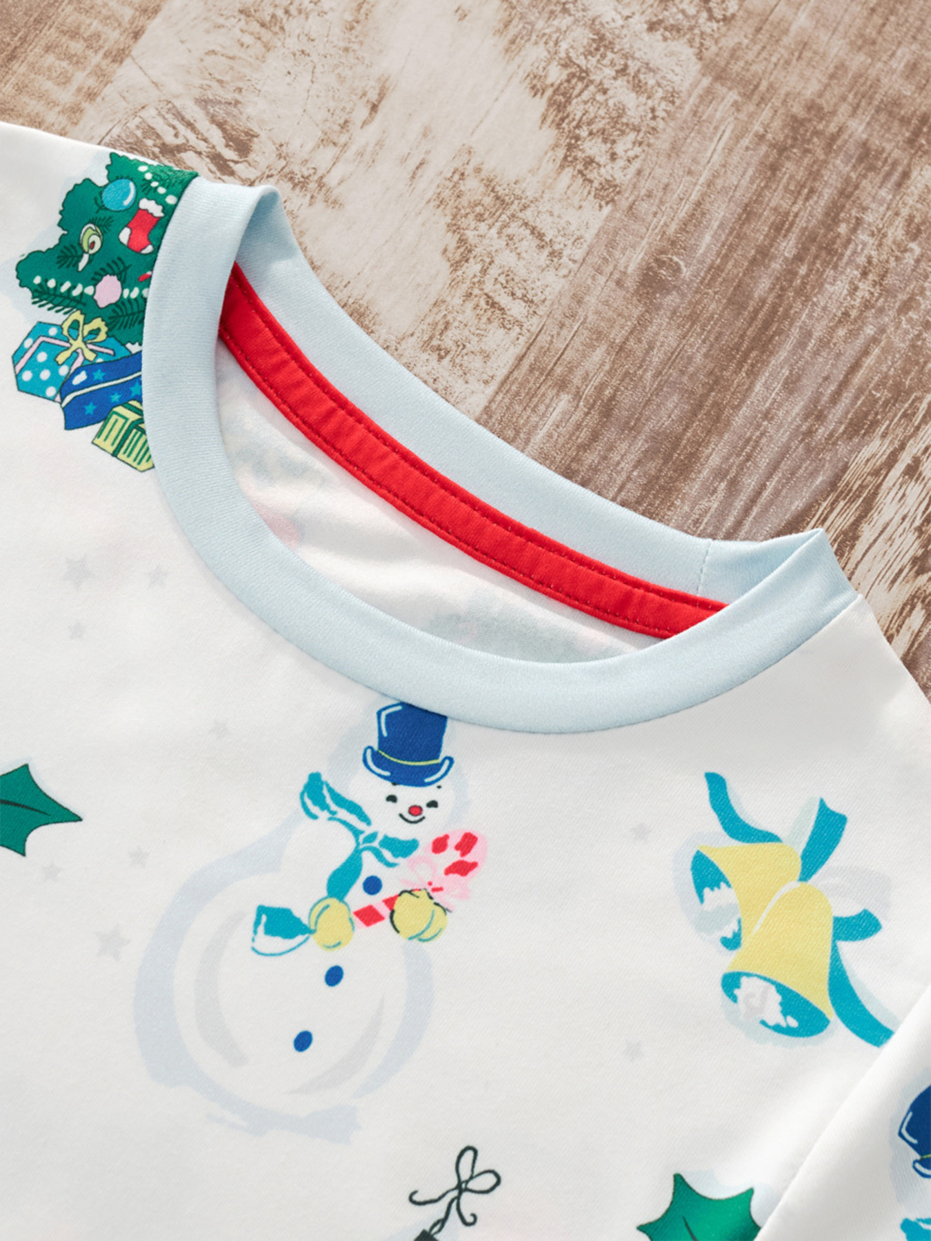 Children's Christmas Round Neck Top and Pants Set