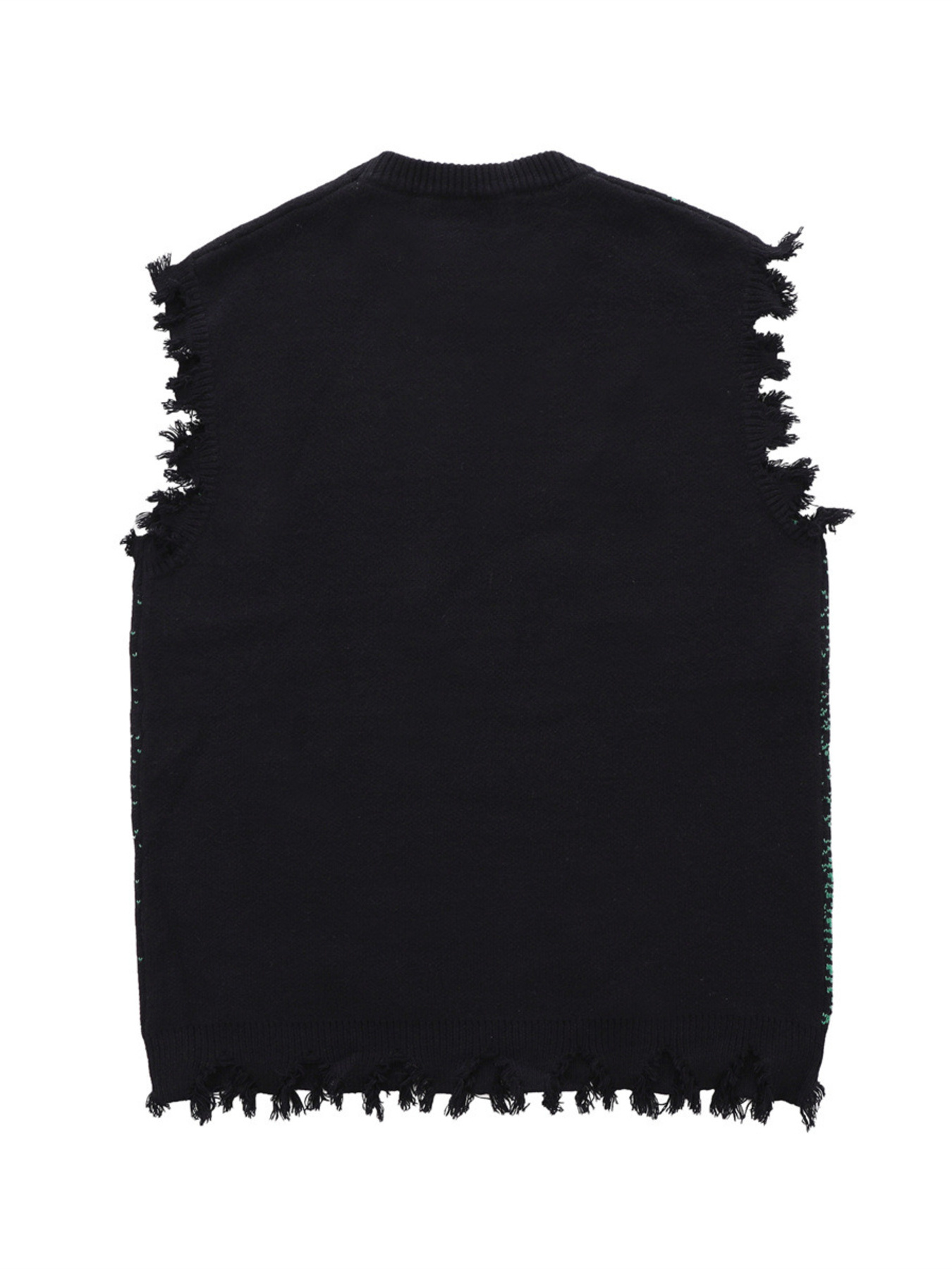 Men's Distressed Hem Sweater Vest