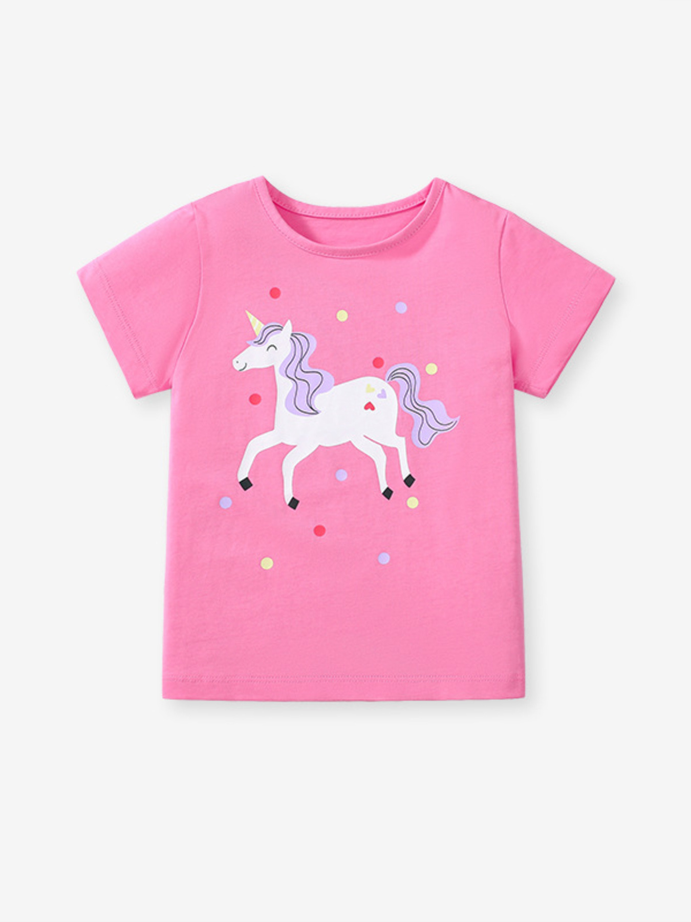 Children's Unicorn Graphic Short Sleeve T-Shirt