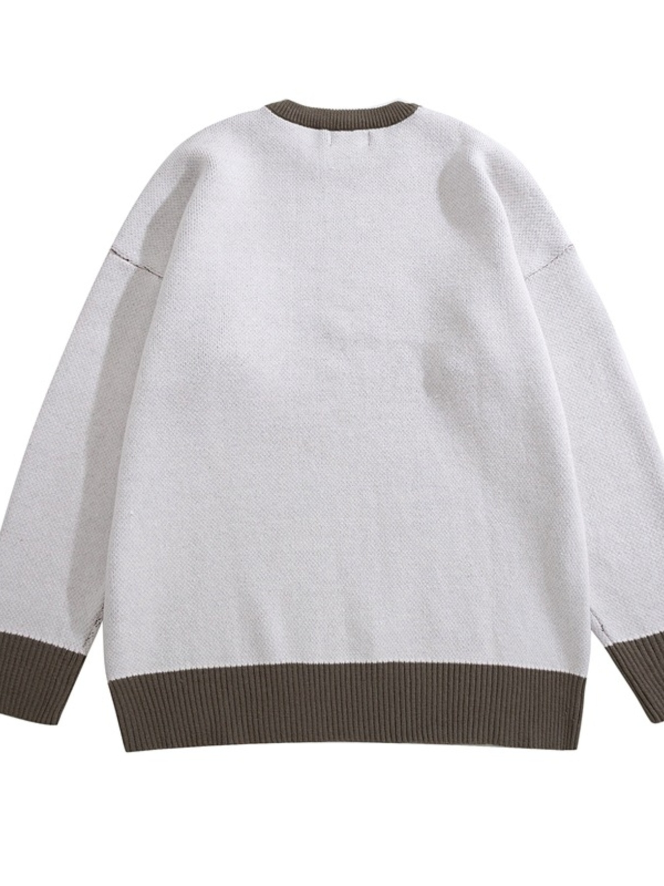 Men's Heart Graphic Long Sleeve Knit Sweater