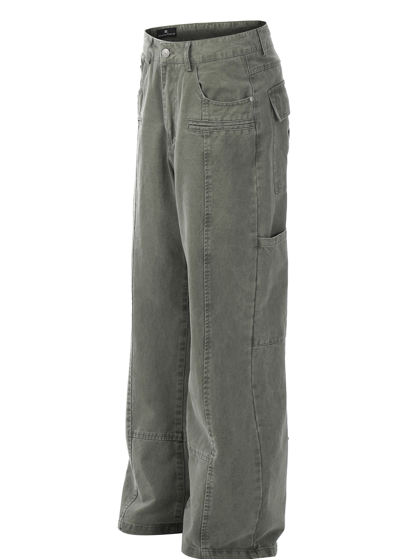 Men's Washed Wide Leg Pants