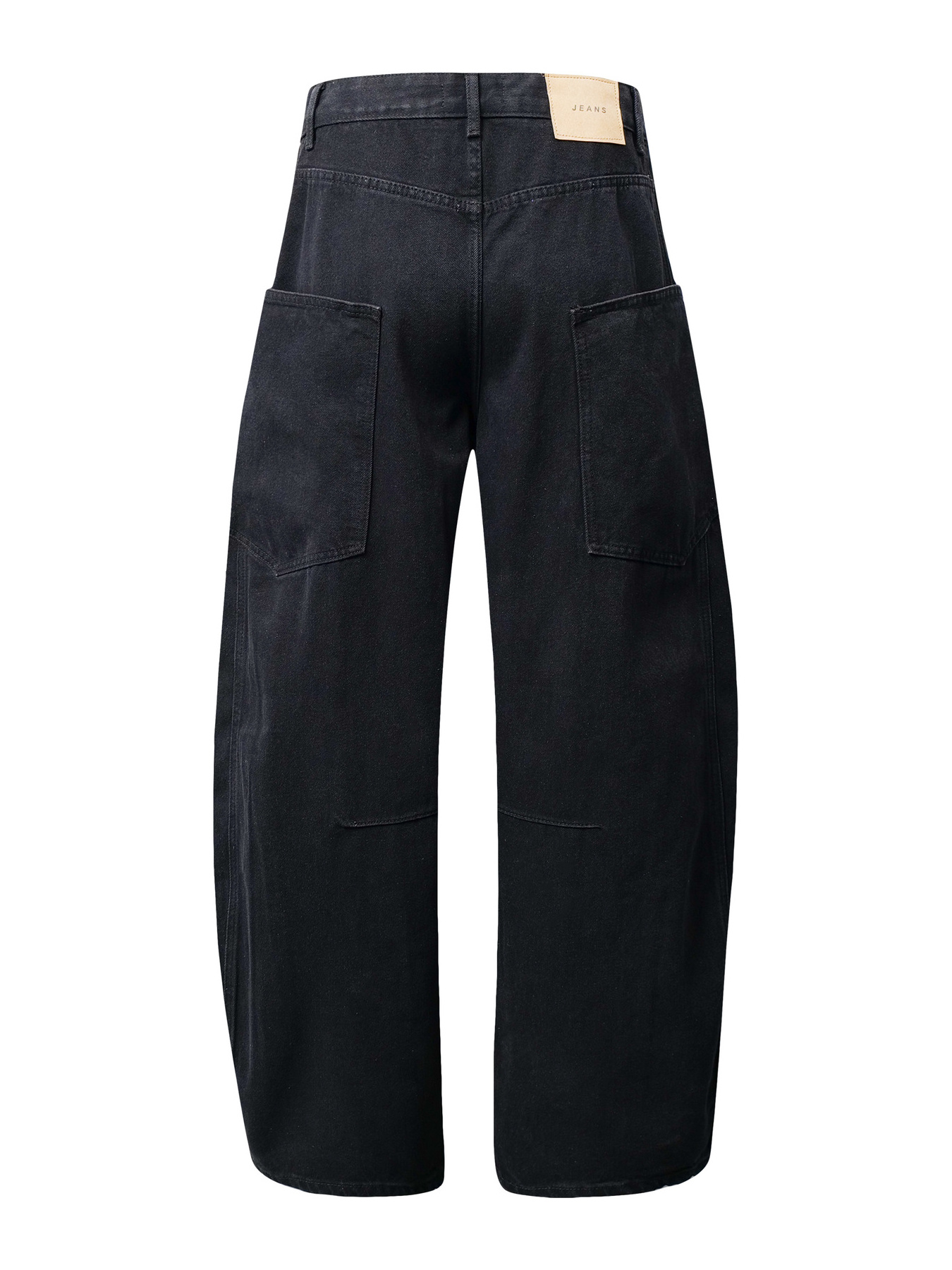 Men's High Waist Washed Curved Jeans