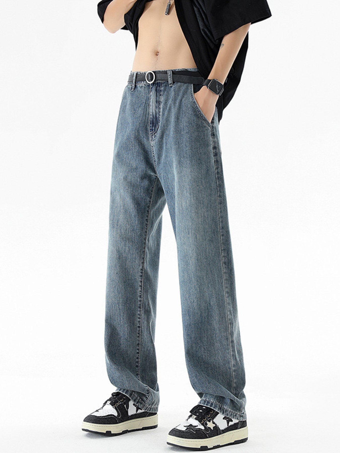 Men's Plus Size Loose Fit Jeans