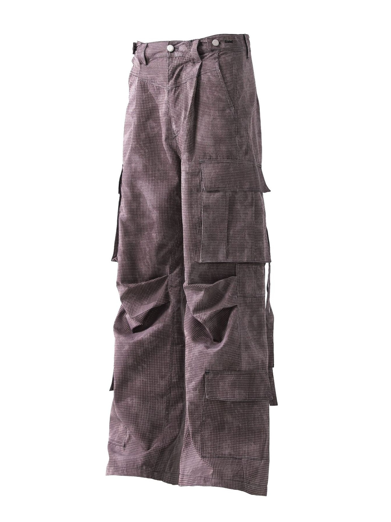 Men's Wide Leg Cargo Pants with Multiple Pockets