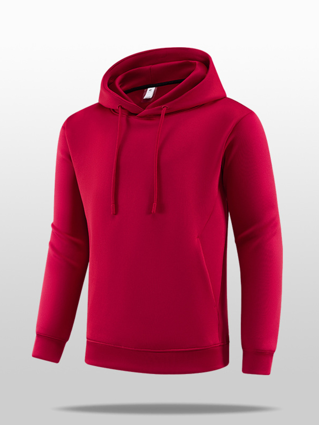 Men's Full Size Kangaroo Pocket Drawstring Hoodie Plus Size