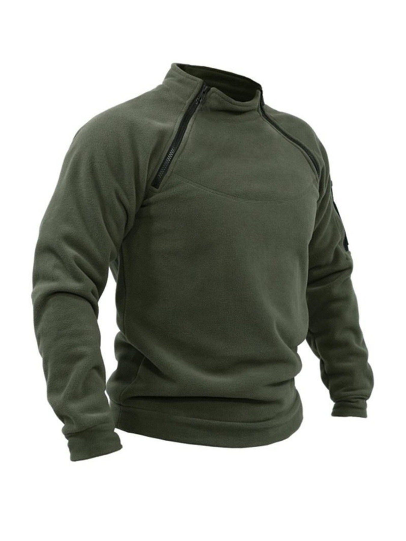 Men's Full Size Long Sleeve Fleece Sweatshirt Plus Size