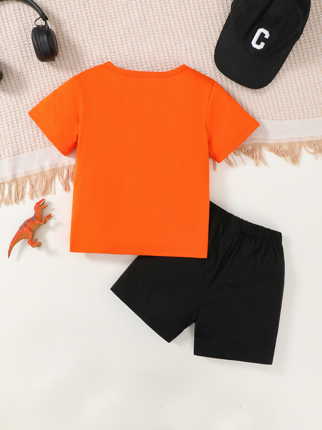 Children's Dinosaur Graphic Tee and Shorts Set