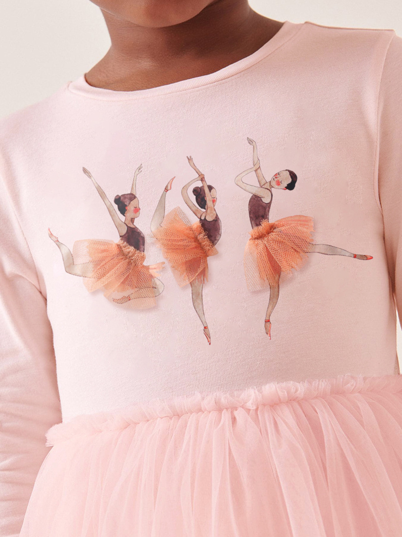 Children's Ballerina Long Sleeve Tulle Dress
