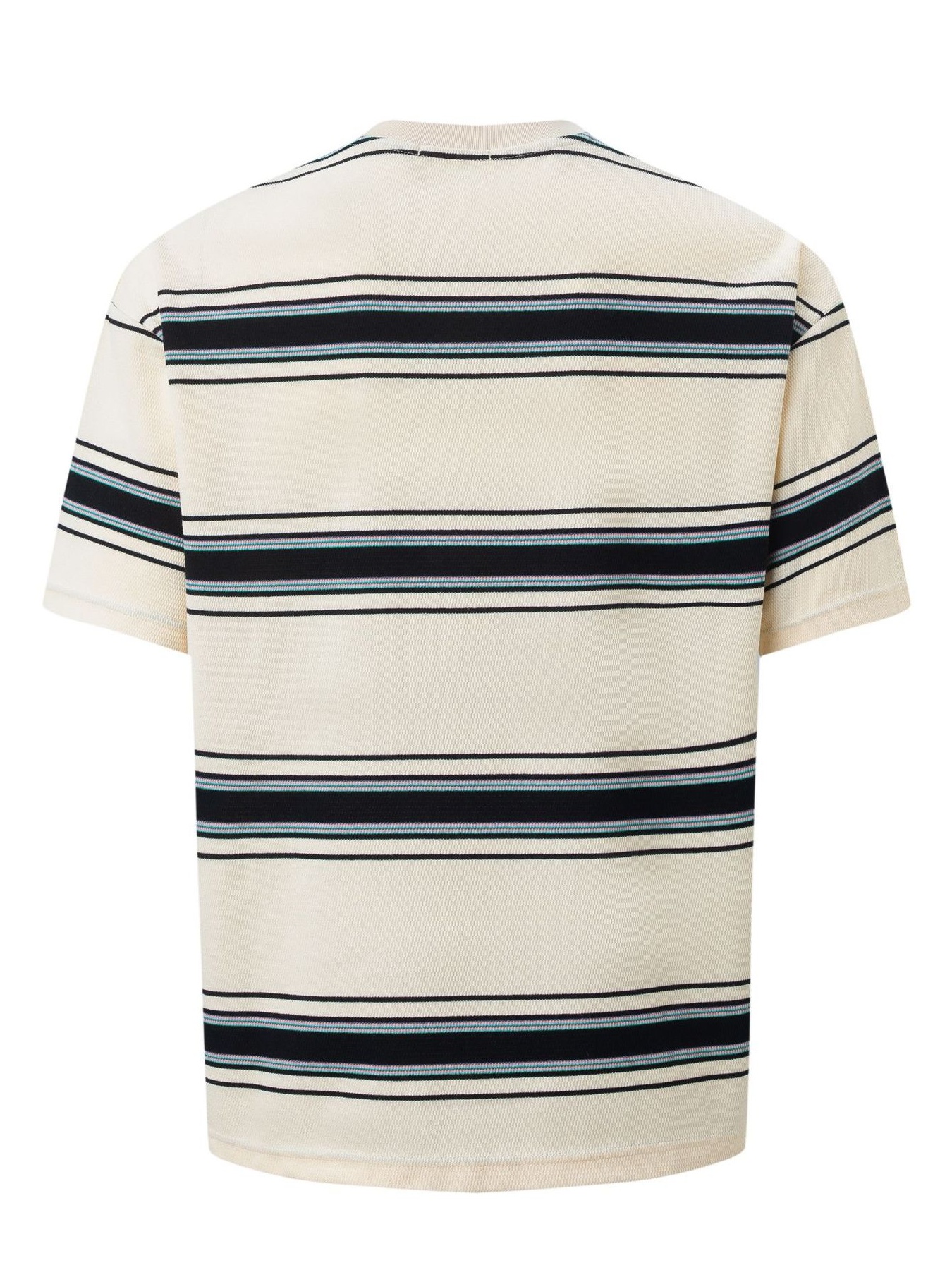 Men's Classic Striped Short Sleeve Crew Neck T-Shirt