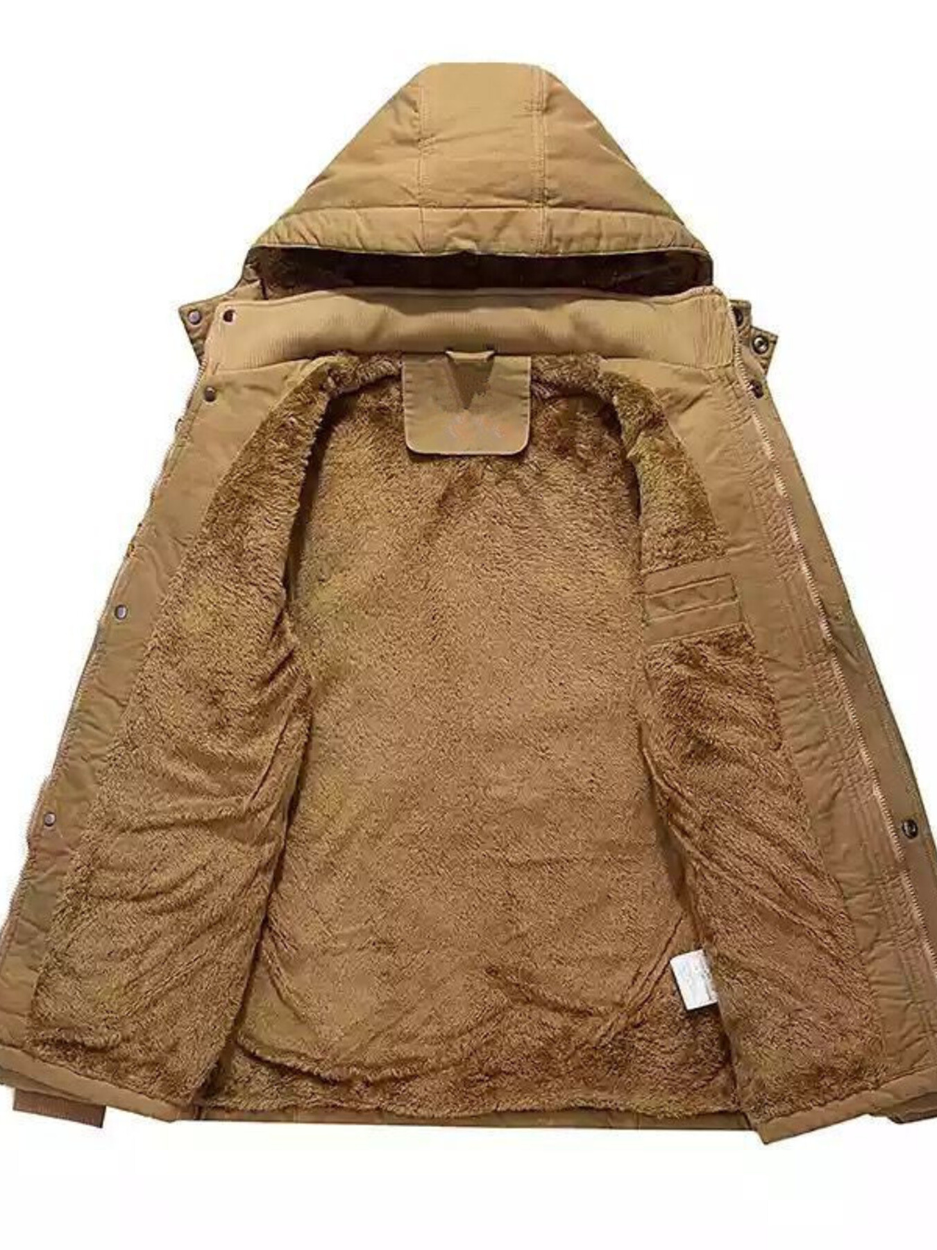 Men's Full Size Warm Hooded Parka Coat Plus Size
