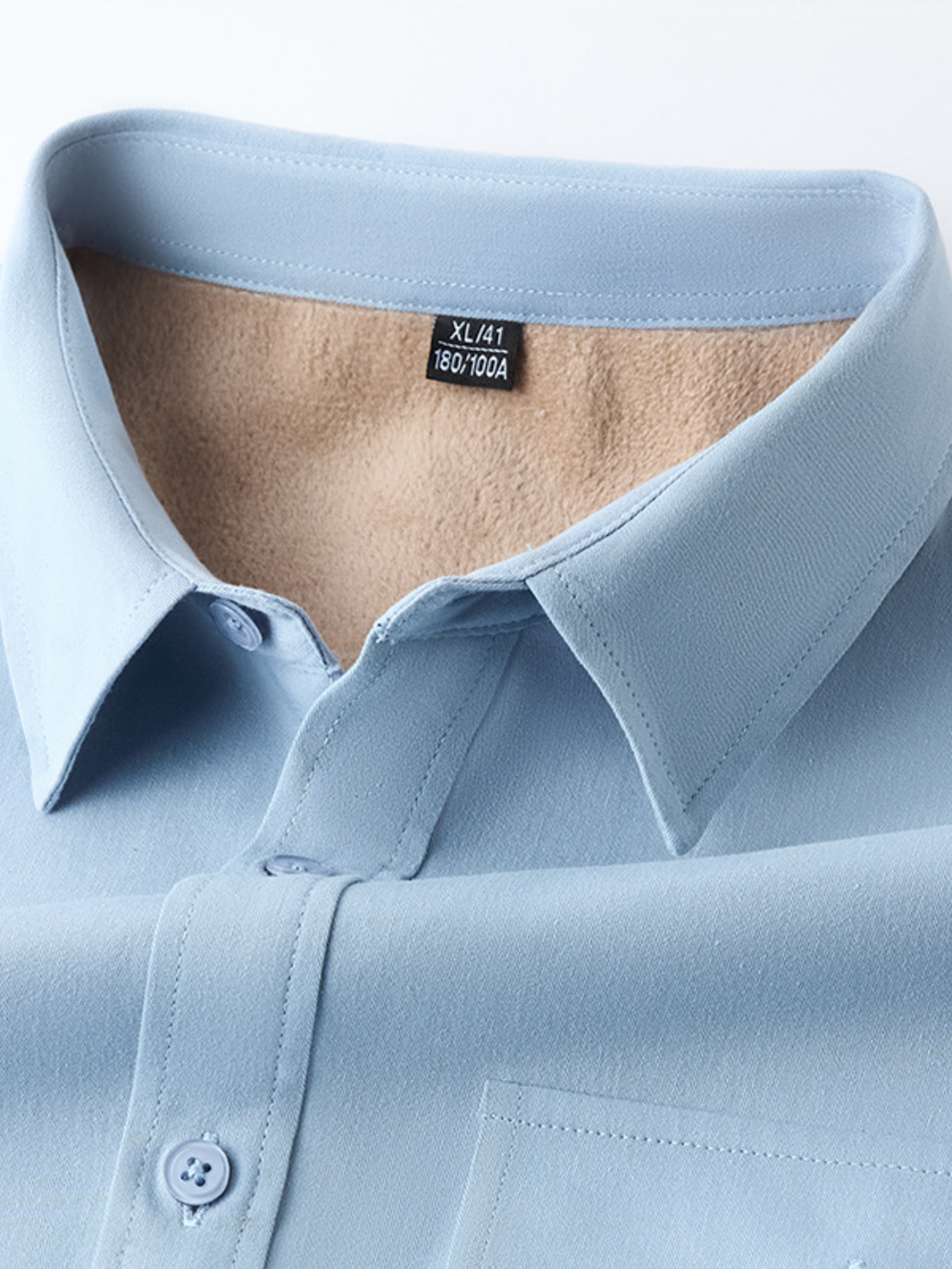 Men's Plus Size Button Up Long Sleeve Shirt