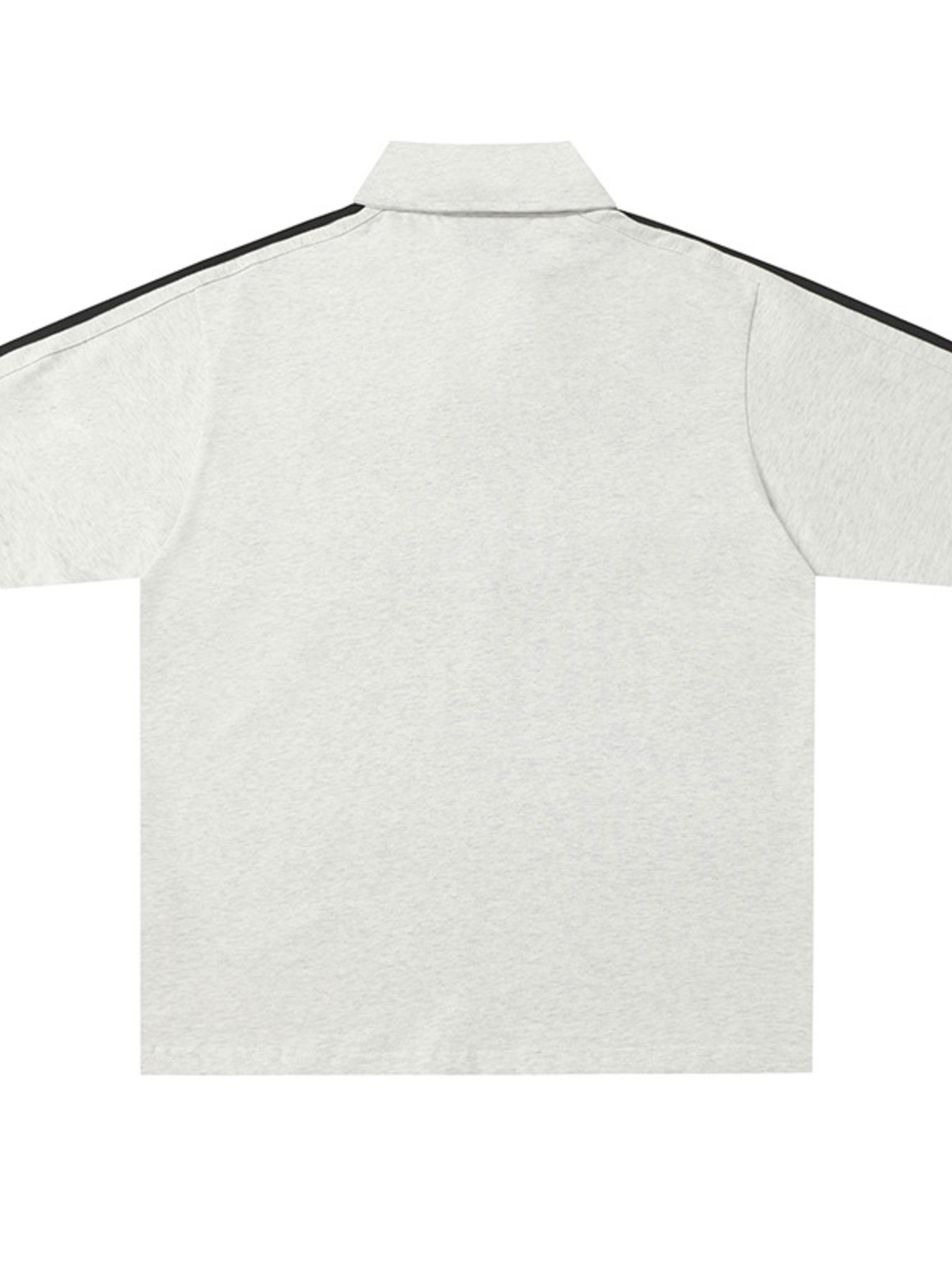 Men's Letter Embroidery Polo with Racing Stripes