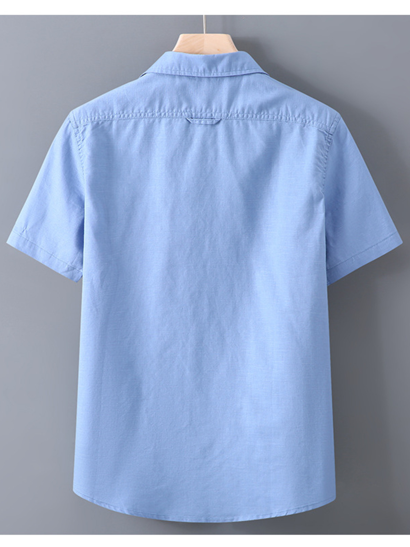 Men's Plus Size Short Sleeve Button-Up Casual Shirt