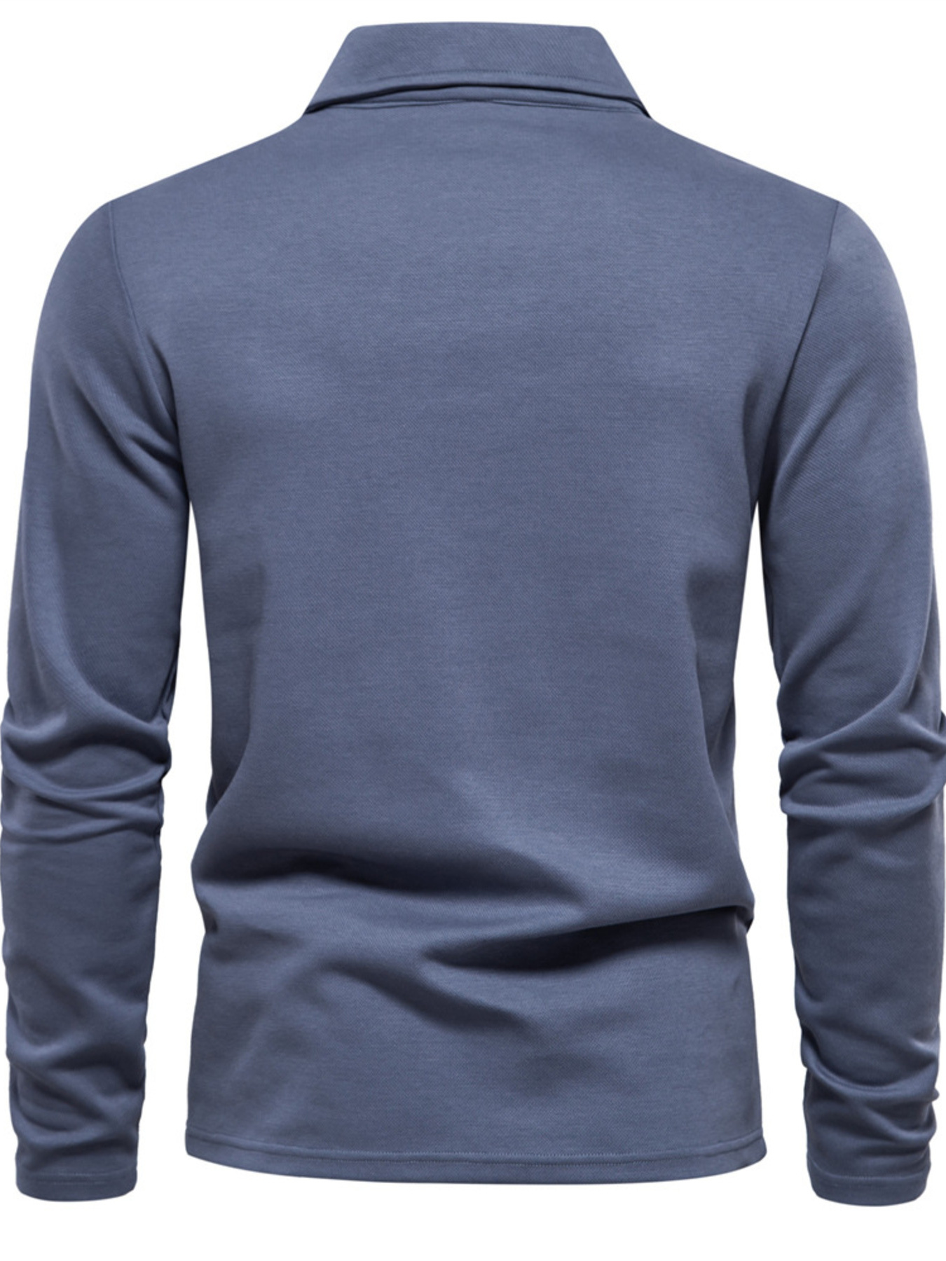 Men's Button Detail Long Sleeve Polo